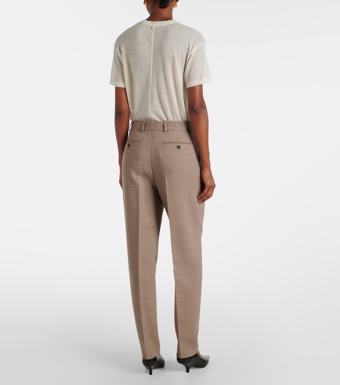Pantaloni regular a vita bassa | Toteme