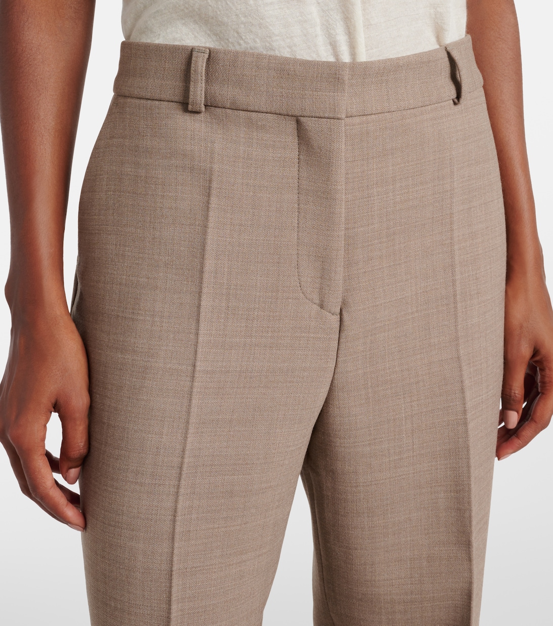 Pantaloni regular a vita bassa | Toteme