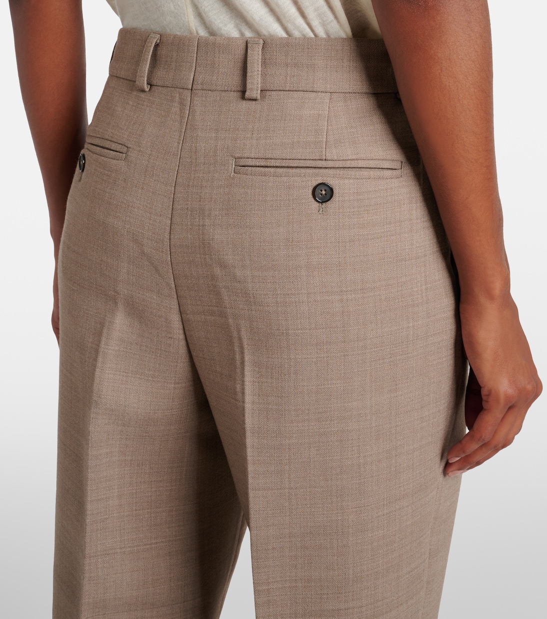 Pantaloni regular a vita bassa | Toteme