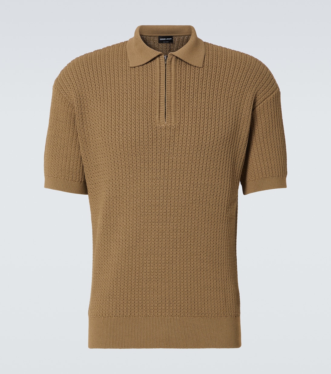 Polo in maglia a coste | Giorgio Armani