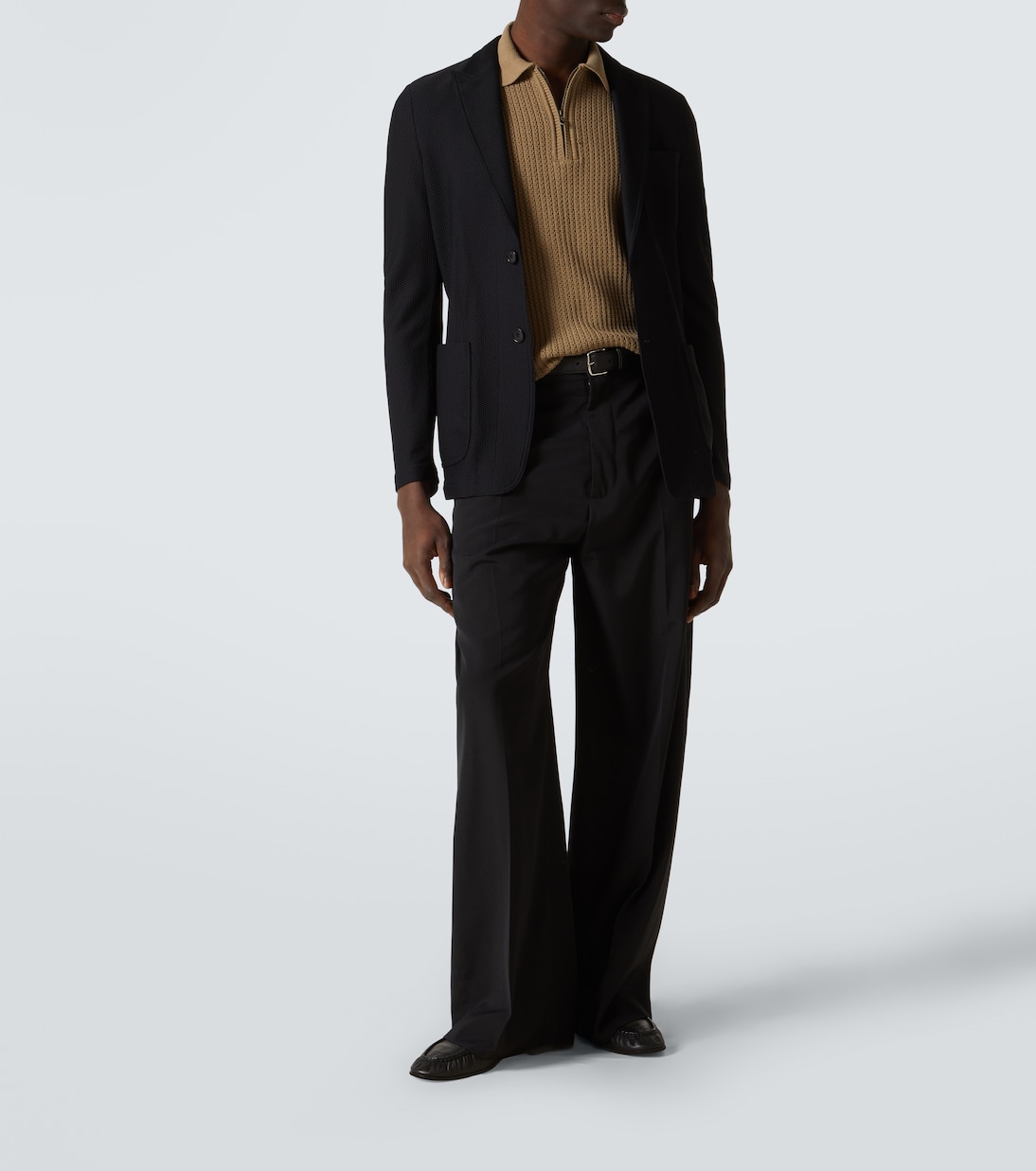 Polo in maglia a coste | Giorgio Armani