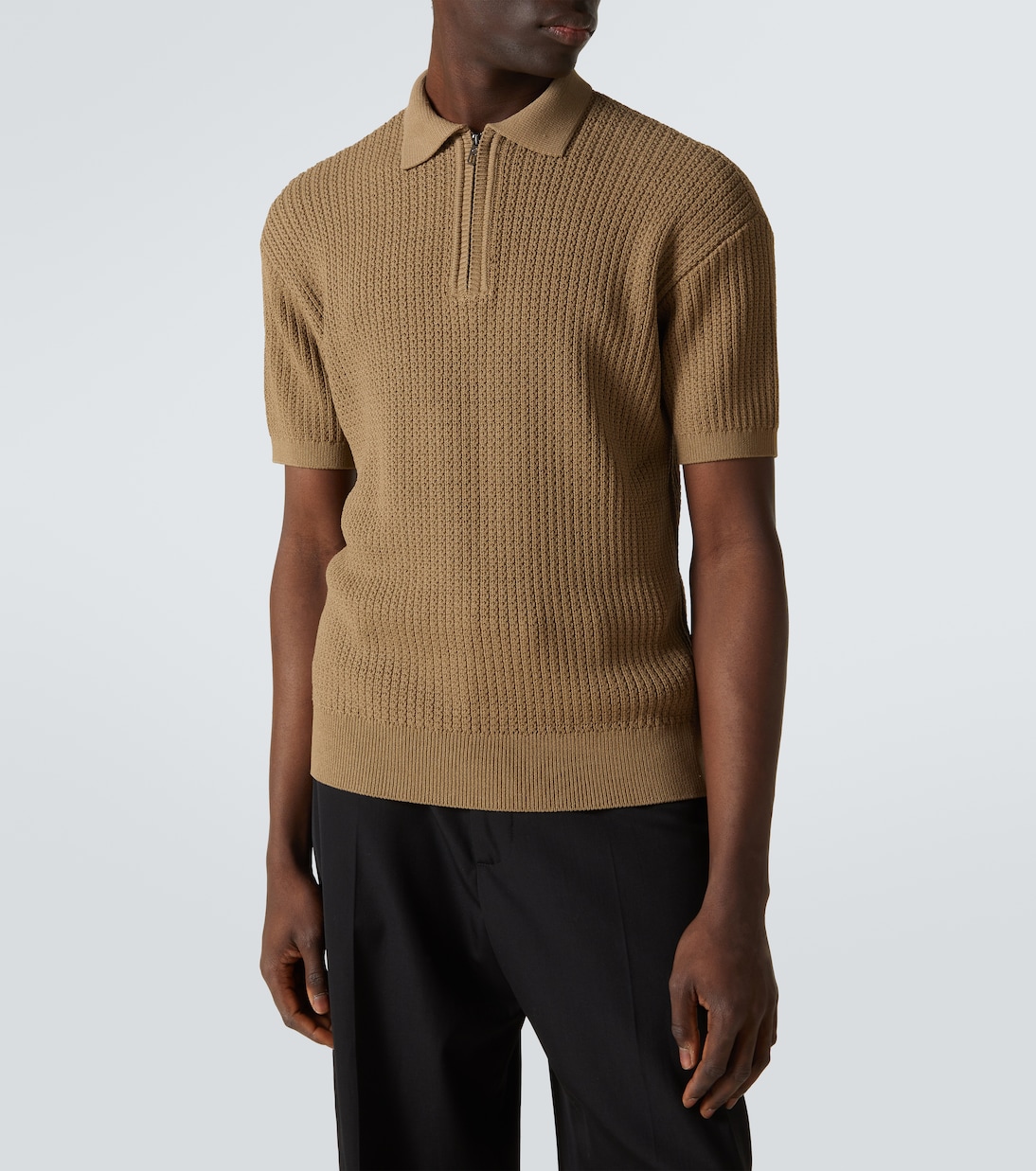 Polo in maglia a coste | Giorgio Armani