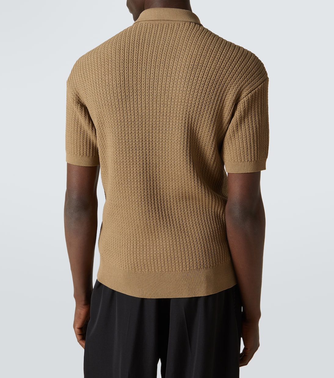 Polo in maglia a coste | Giorgio Armani