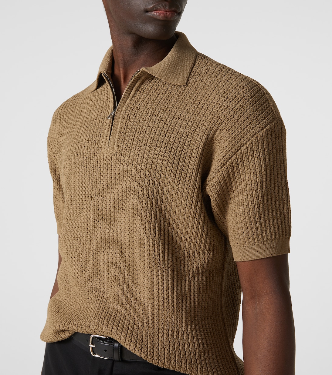 Polo in maglia a coste | Giorgio Armani