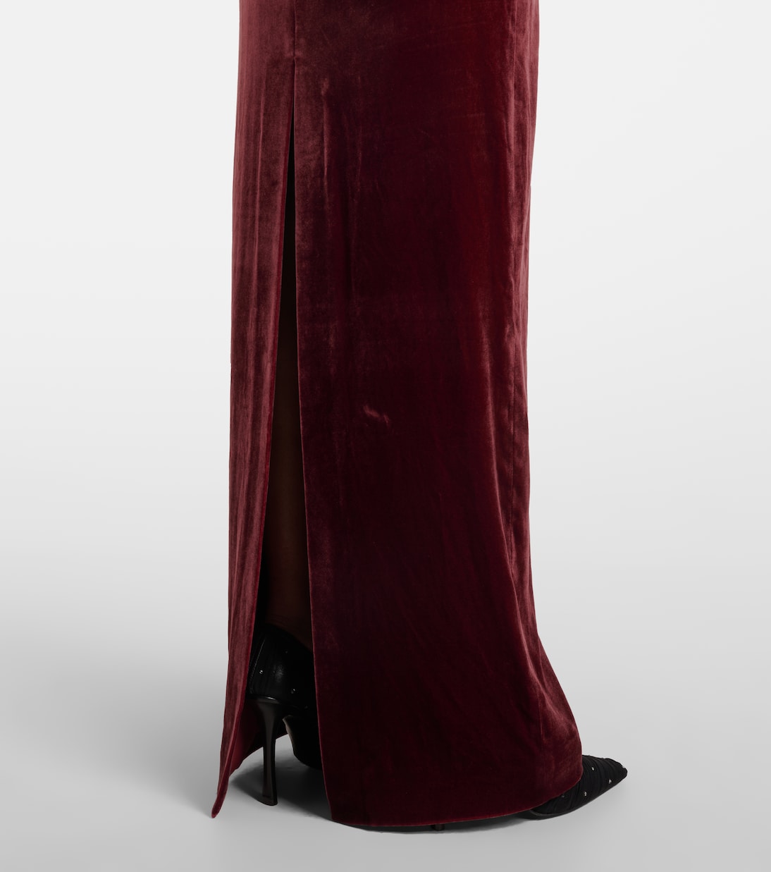 Abito lungo in velluto con cristalli | Roland Mouret
