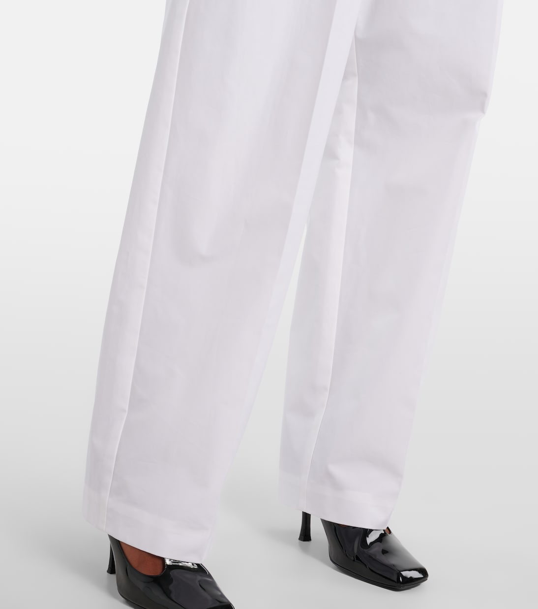 Trenton cotton poplin wide-leg pants | Khaite