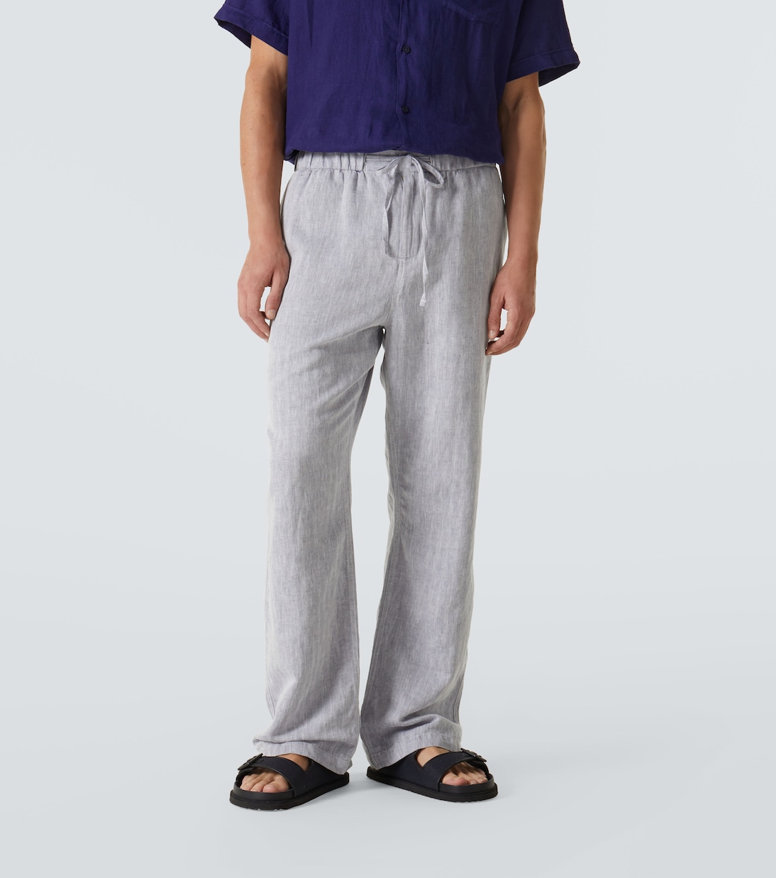 Pantaloni a gamba larga Rocha in cotone e lino | Frescobol Carioca
