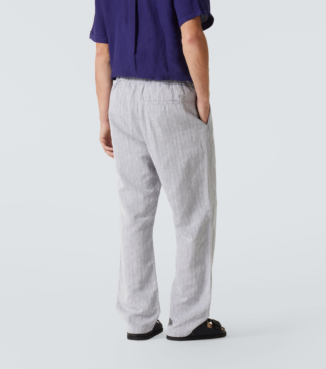 Pantaloni a gamba larga Rocha in cotone e lino | Frescobol Carioca