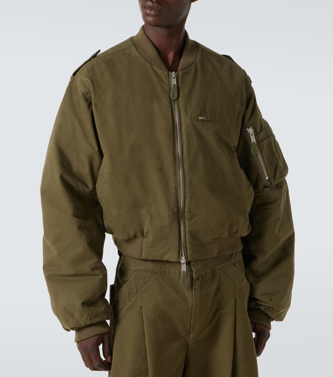 Bomberjacke A-4 aus Baumwoll-Canvas | Entire Studios