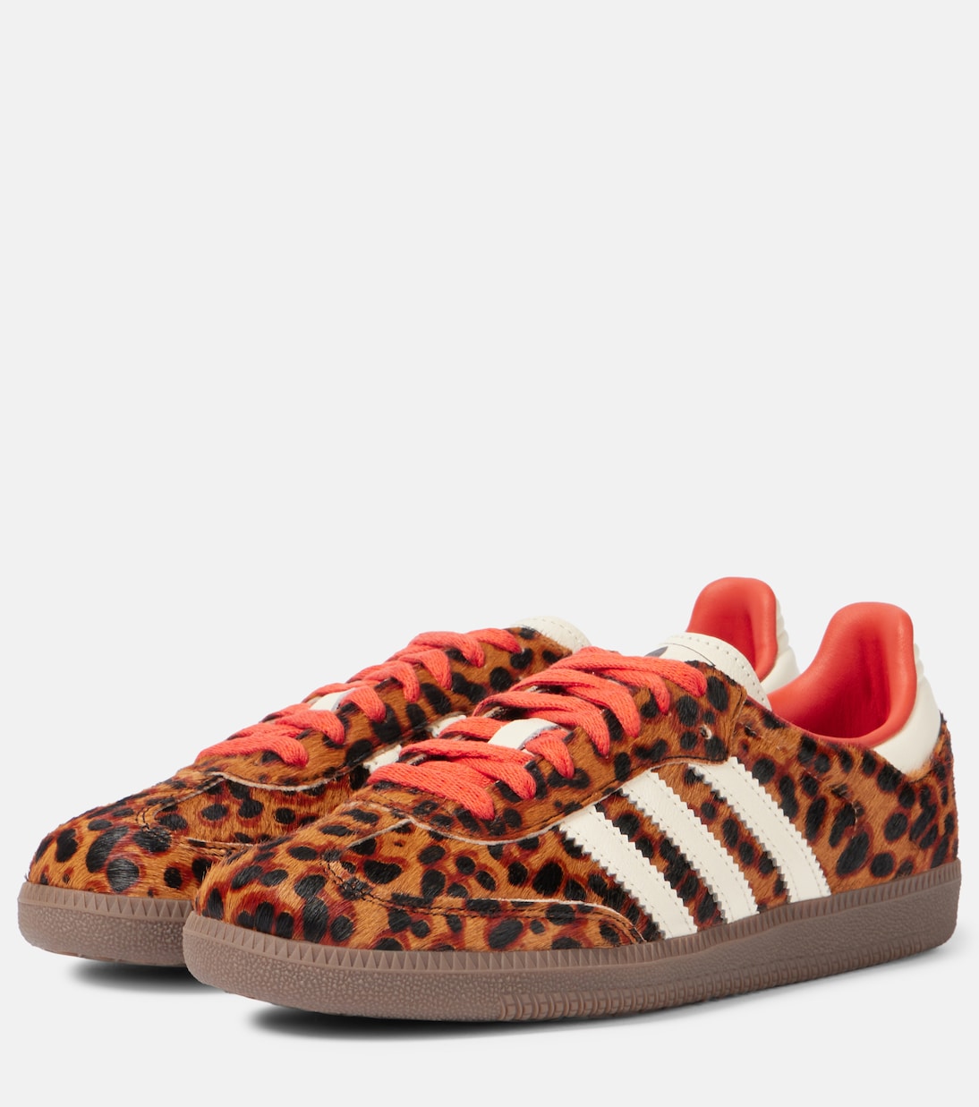 Samba OG leopard-print pony hair sneakers | Adidas