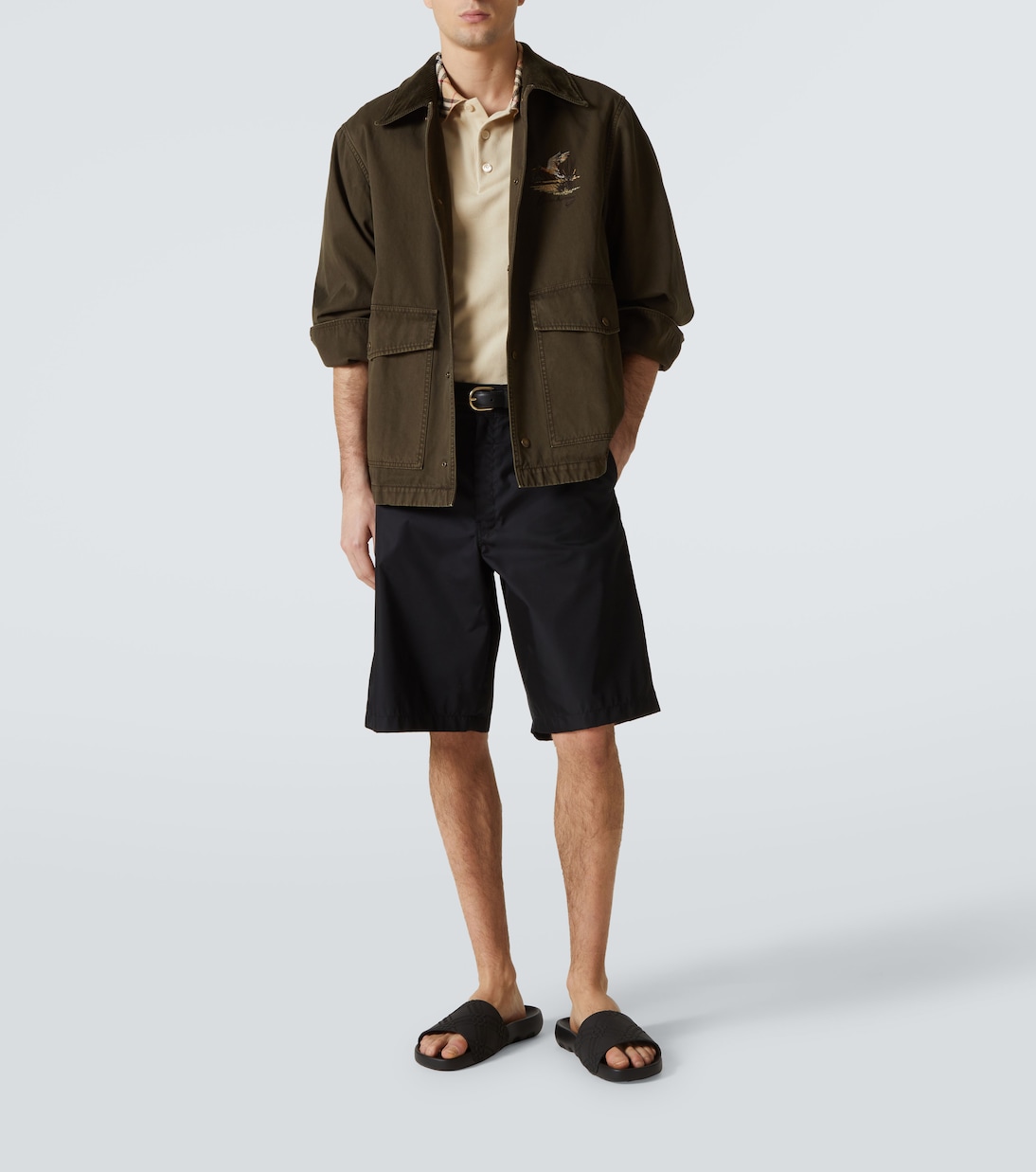 Burberry Check embossed slides  | Burberry