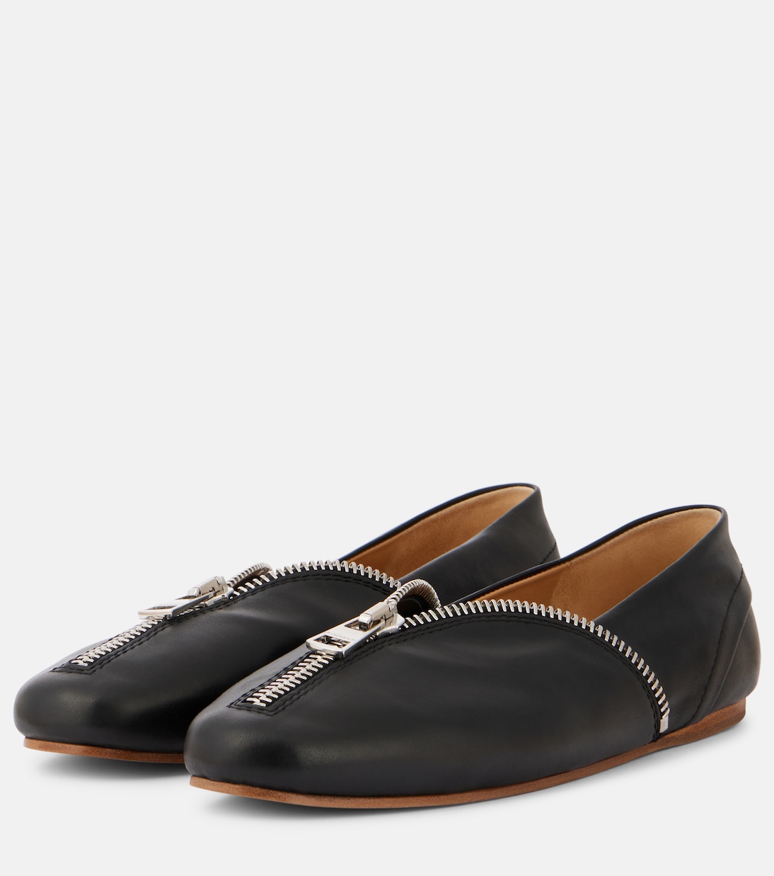 Scarpe ballerine in pelle biker JW Anderson per uno stile giovane e audace