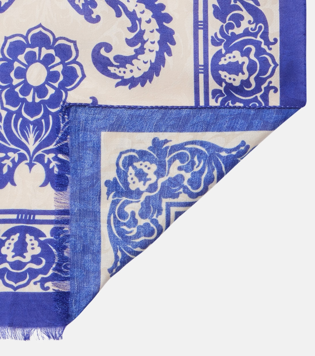 Sciarpa in misto cotone con stampa | Etro