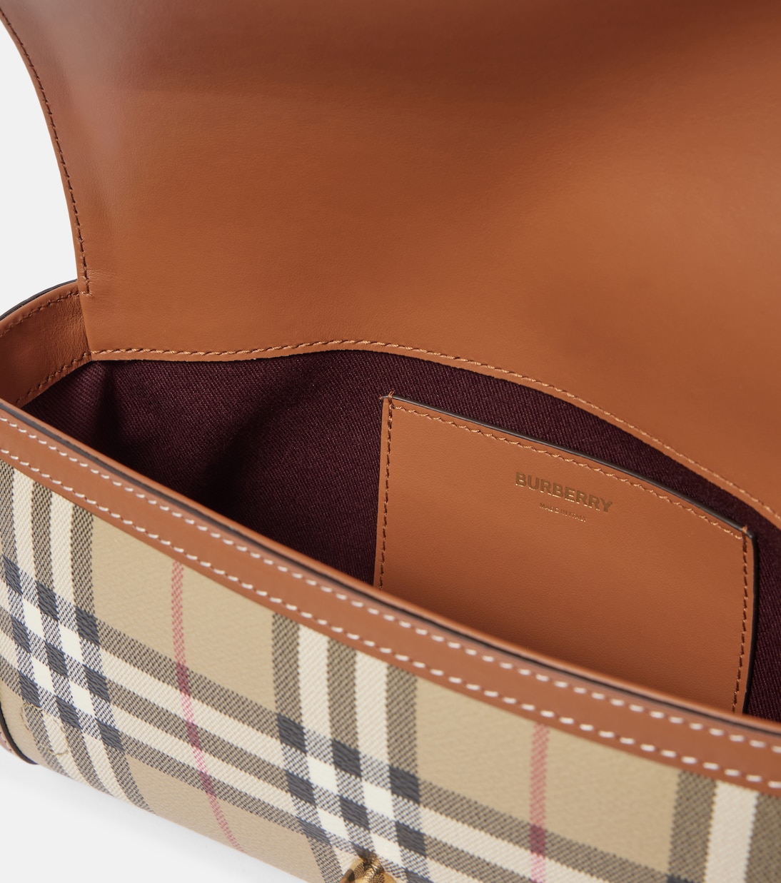 Schultertasche Note Burberry Check Small | Burberry
