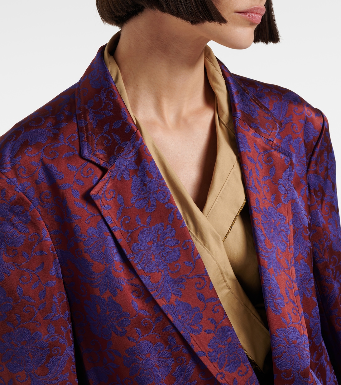 Blazer con disegno floreale in Jacquard - Dries Van Noten