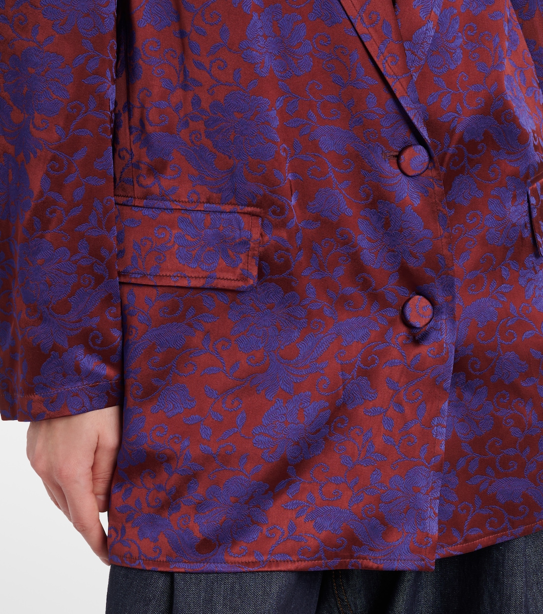 Blazer con disegno floreale in Jacquard - Dries Van Noten
