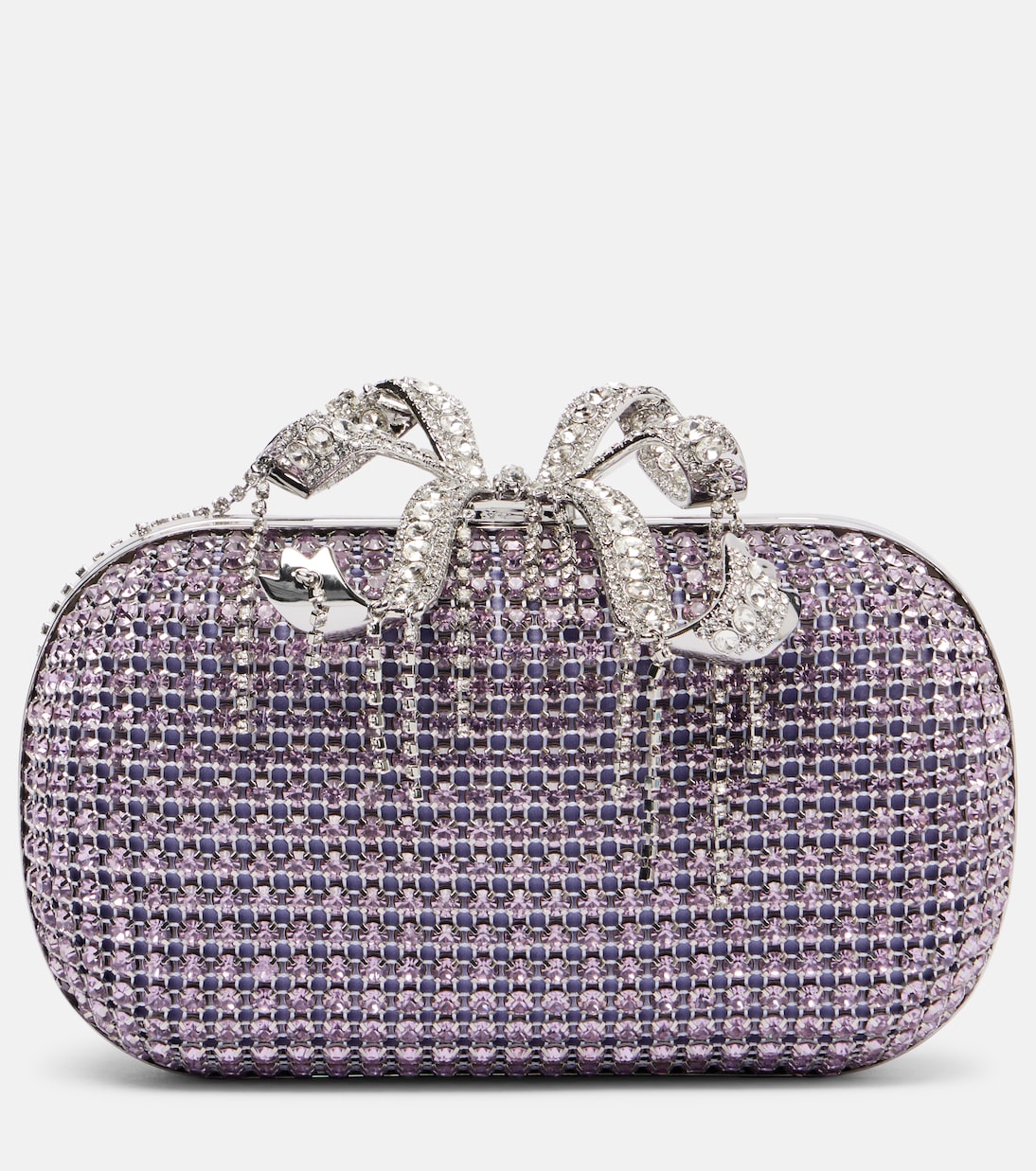 Crystal-embellished clutch | Self-Portrait