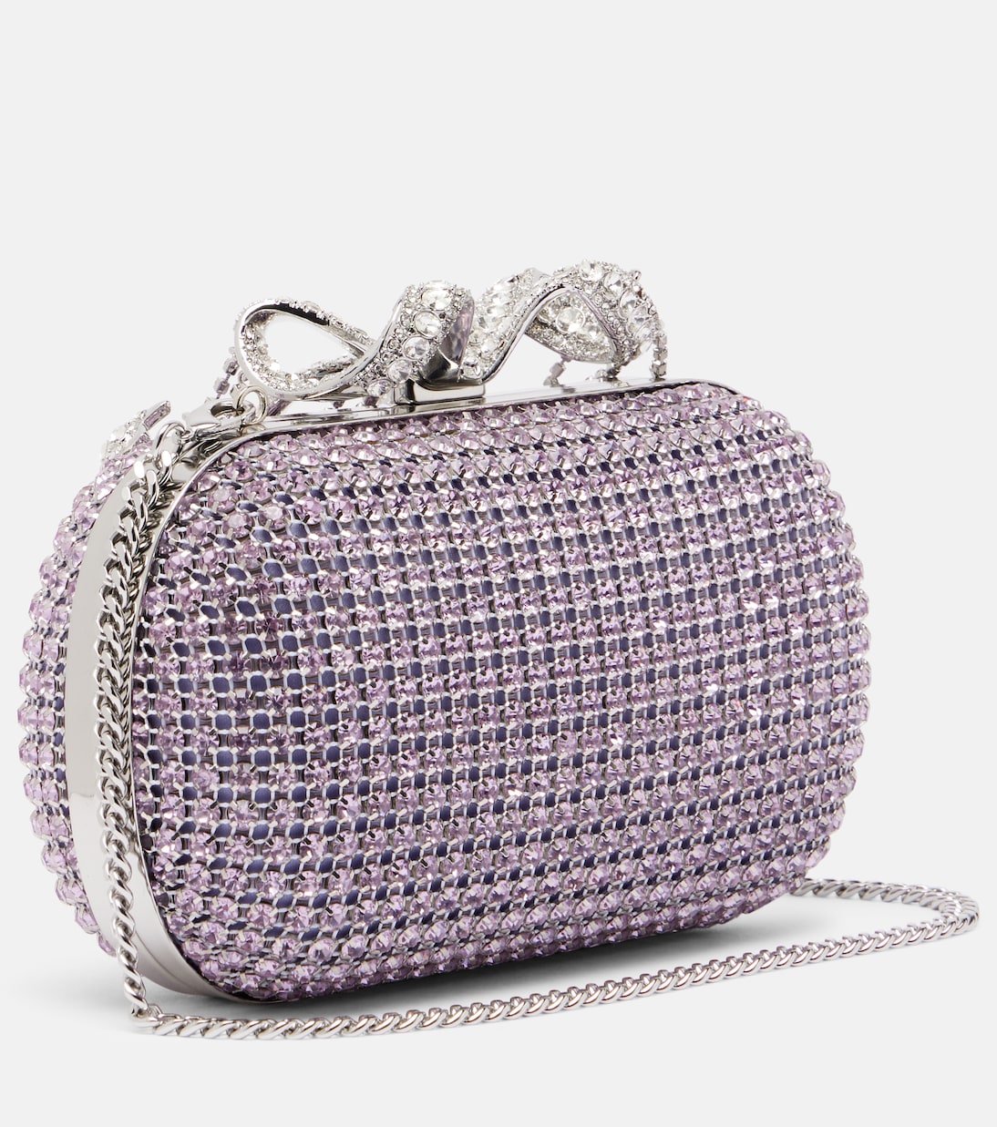Crystal-embellished clutch | Self-Portrait