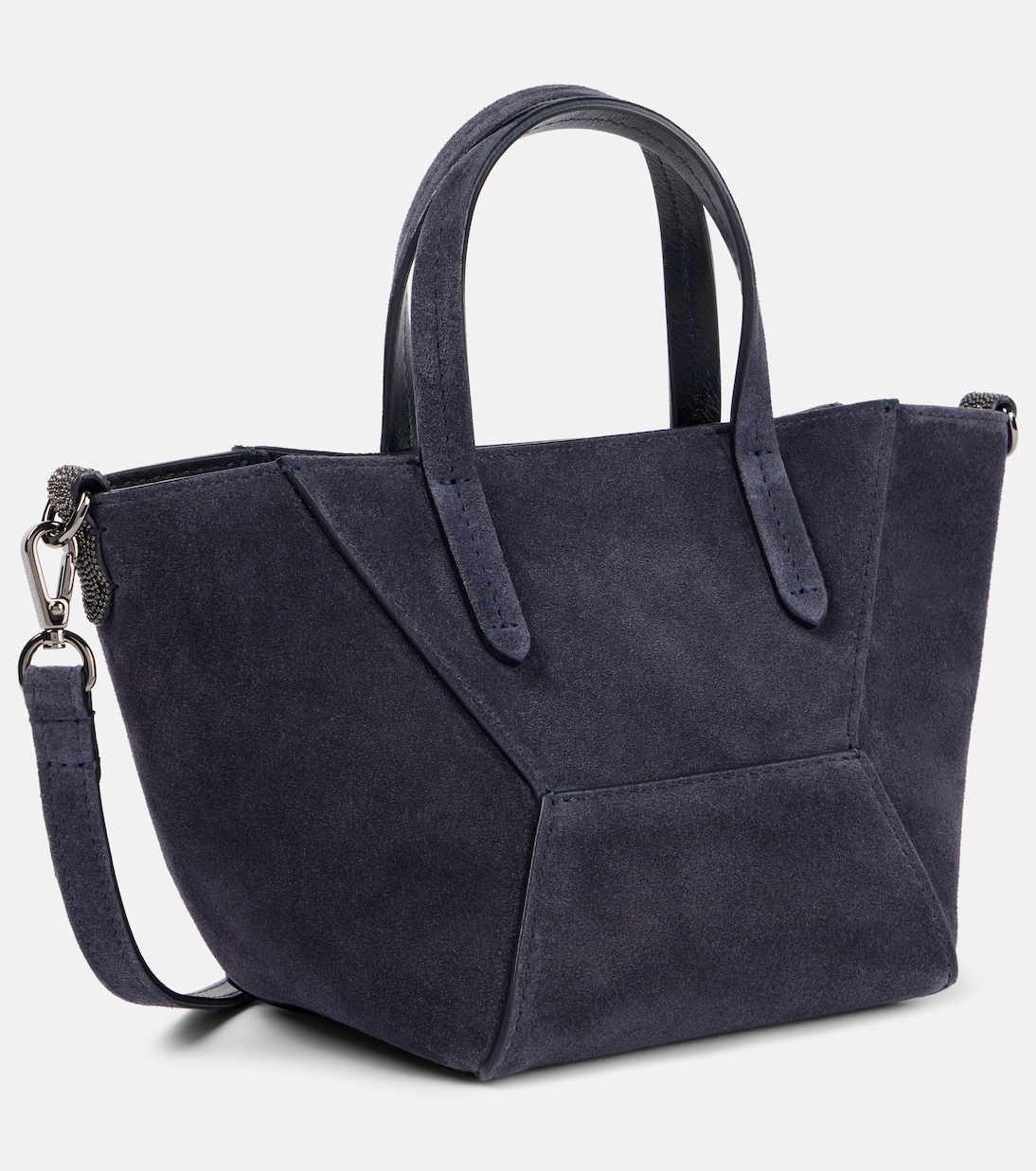 Monili suede tote bag | Brunello Cucinelli