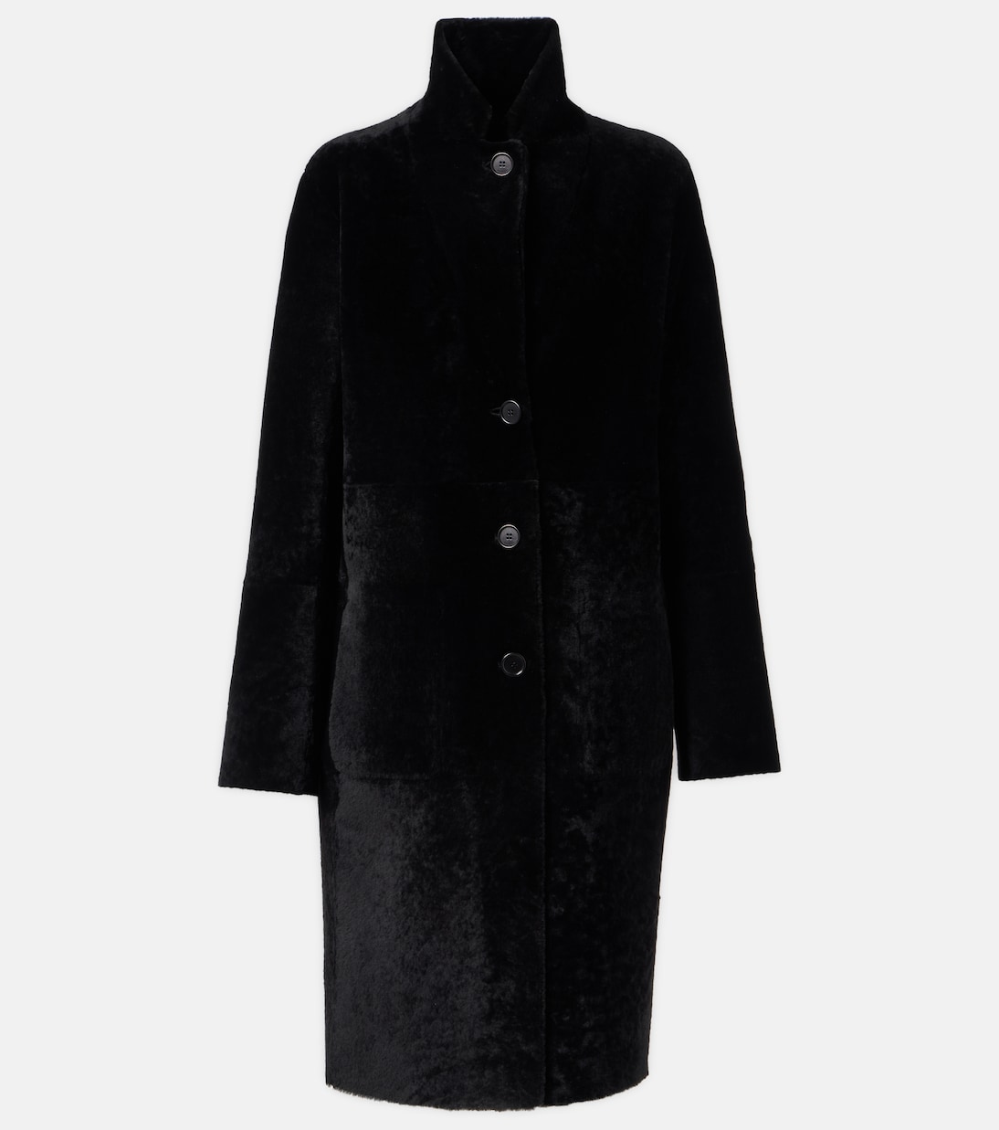 Reversible shearling and leather coat | Joseph
