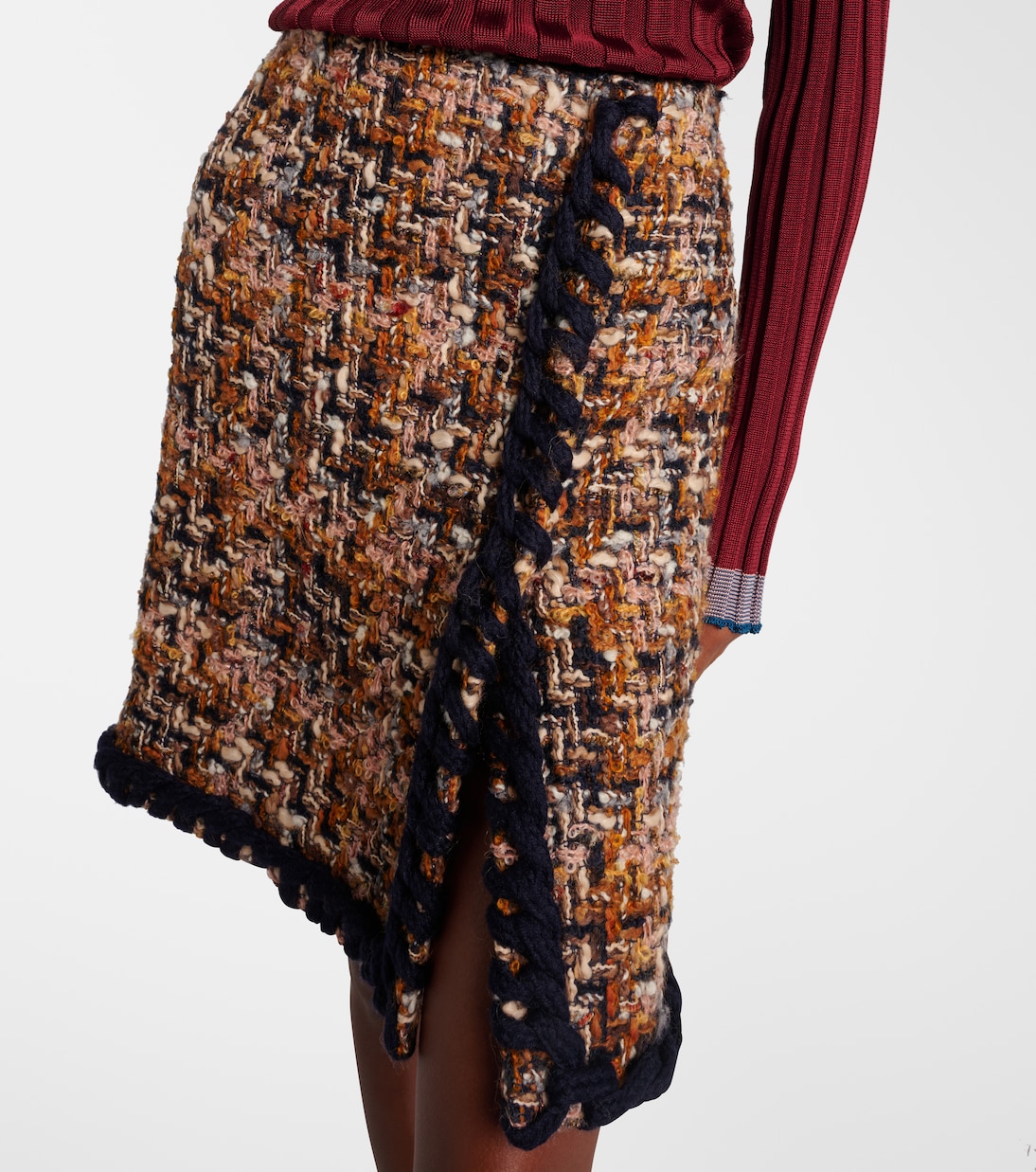 Wool-blend tweed miniskirt | Etro