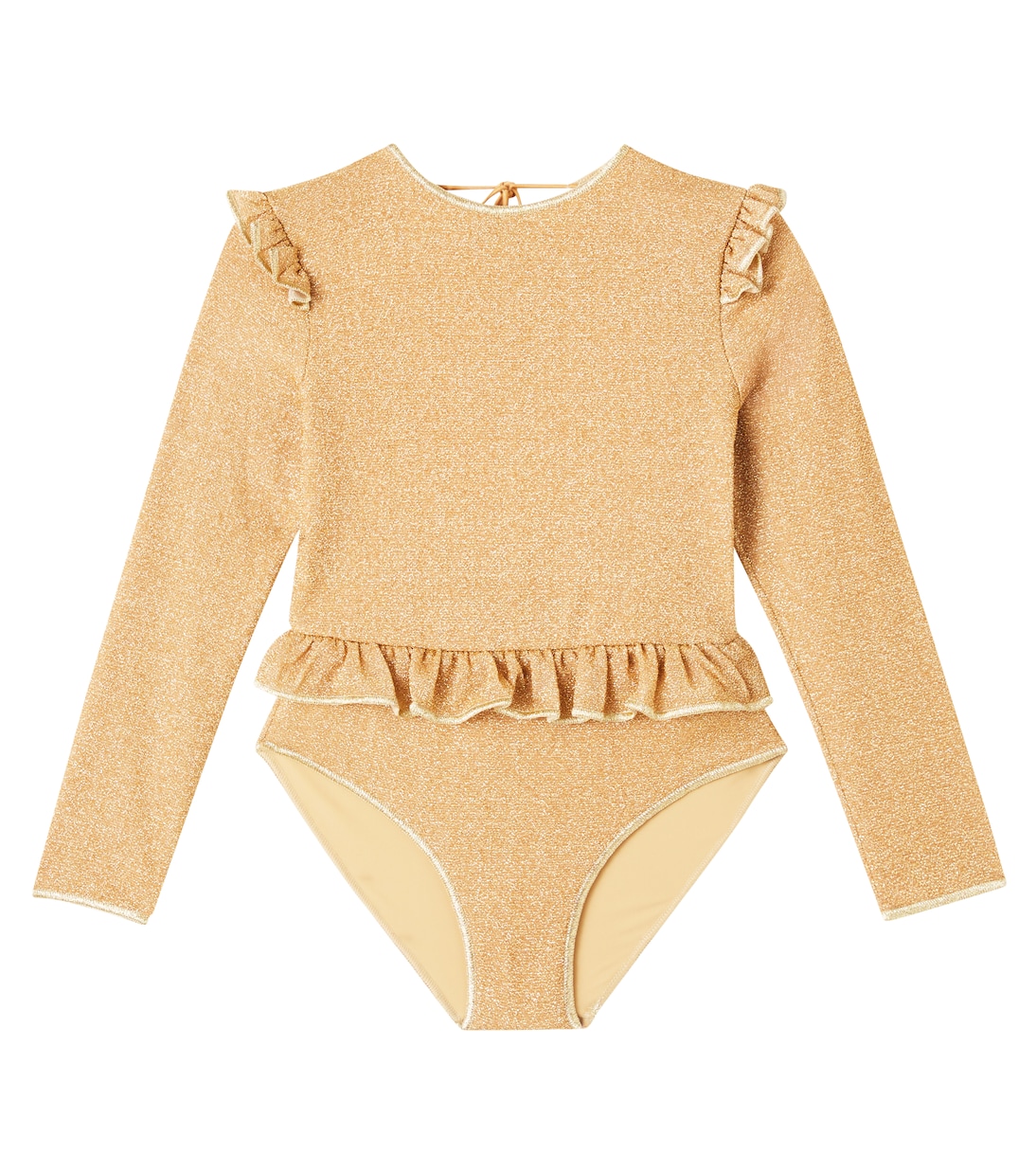 Lumière ruffled rashguard swimsuit | Oséree Kids