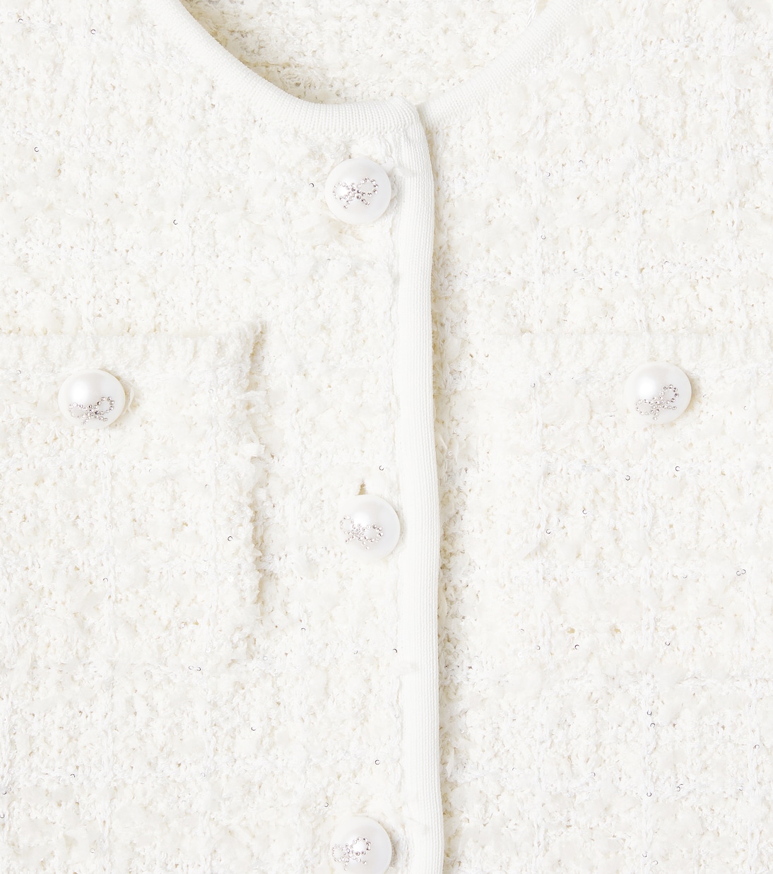 Bow bouclé jacket | Self-Portrait Kids