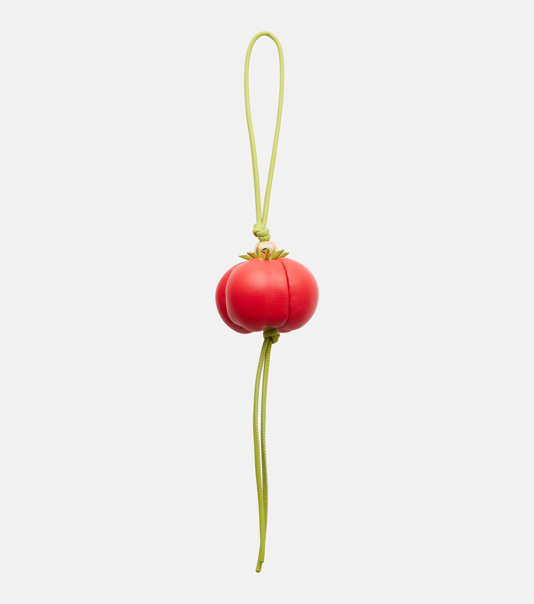 Paula's Ibiza Tomato leather bag charm | Loewe