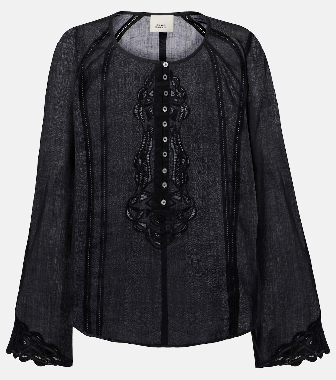 Bestickte Bluse Luciele aus Ramie | Isabel Marant