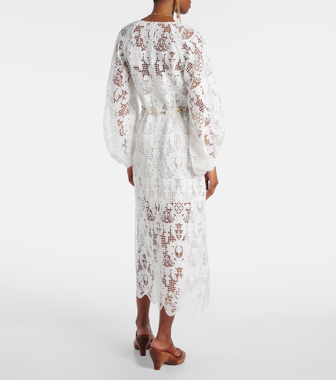 Abito midi Coco in pizzo | Zimmermann
