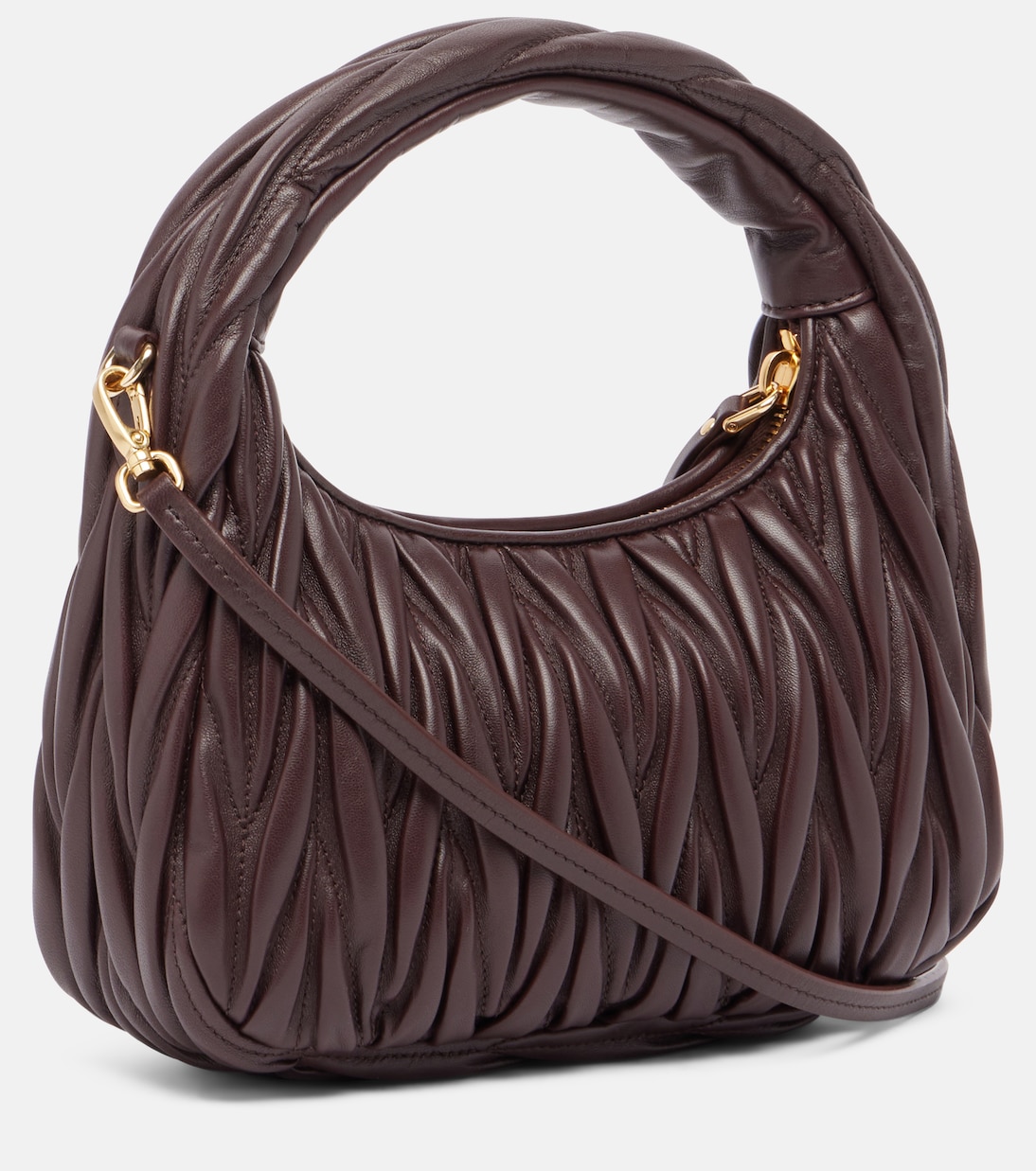 Schultertasche Wander Small aus Leder | Miu Miu