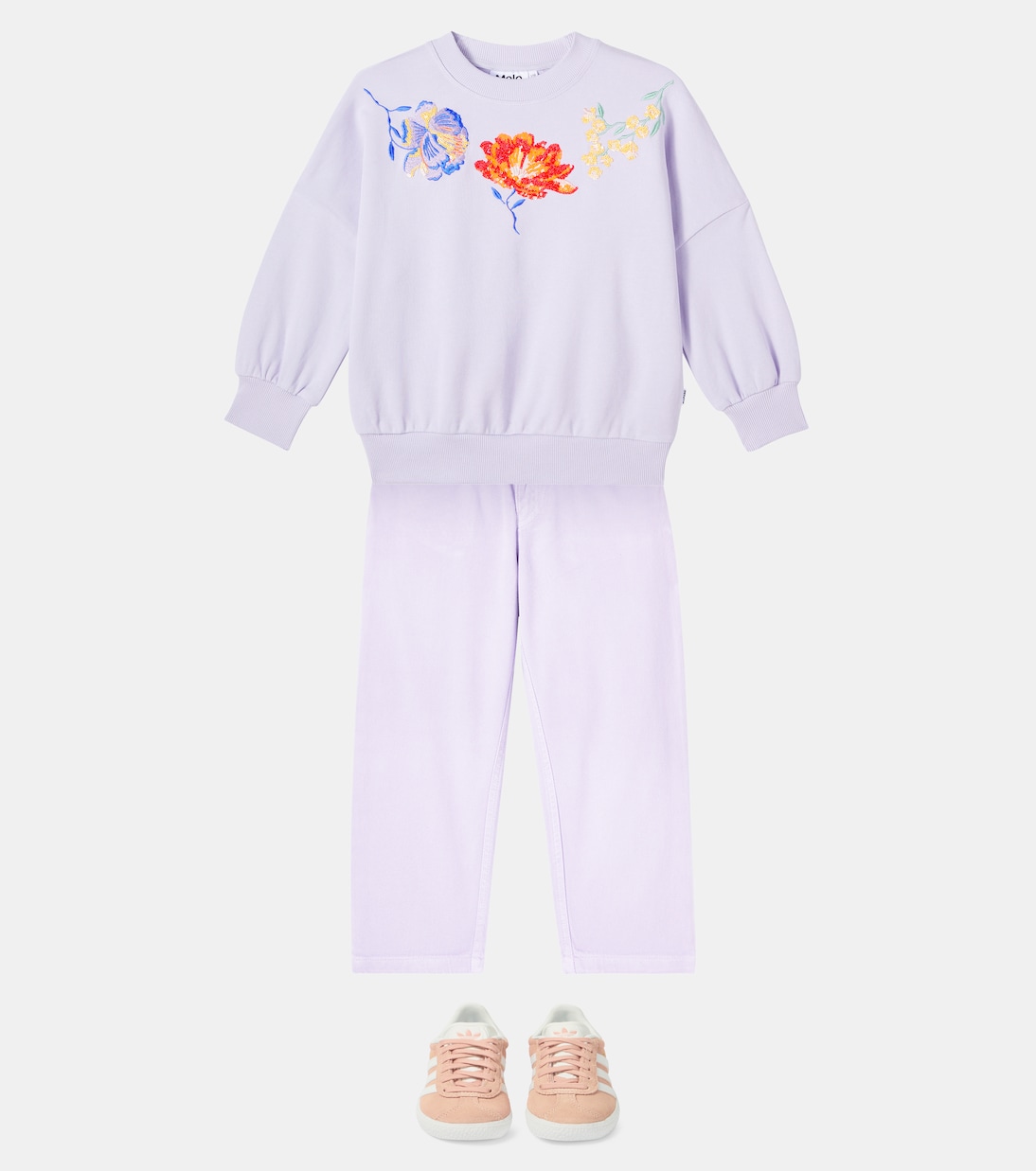 Marika floral cotton jersey sweatshirt | Molo