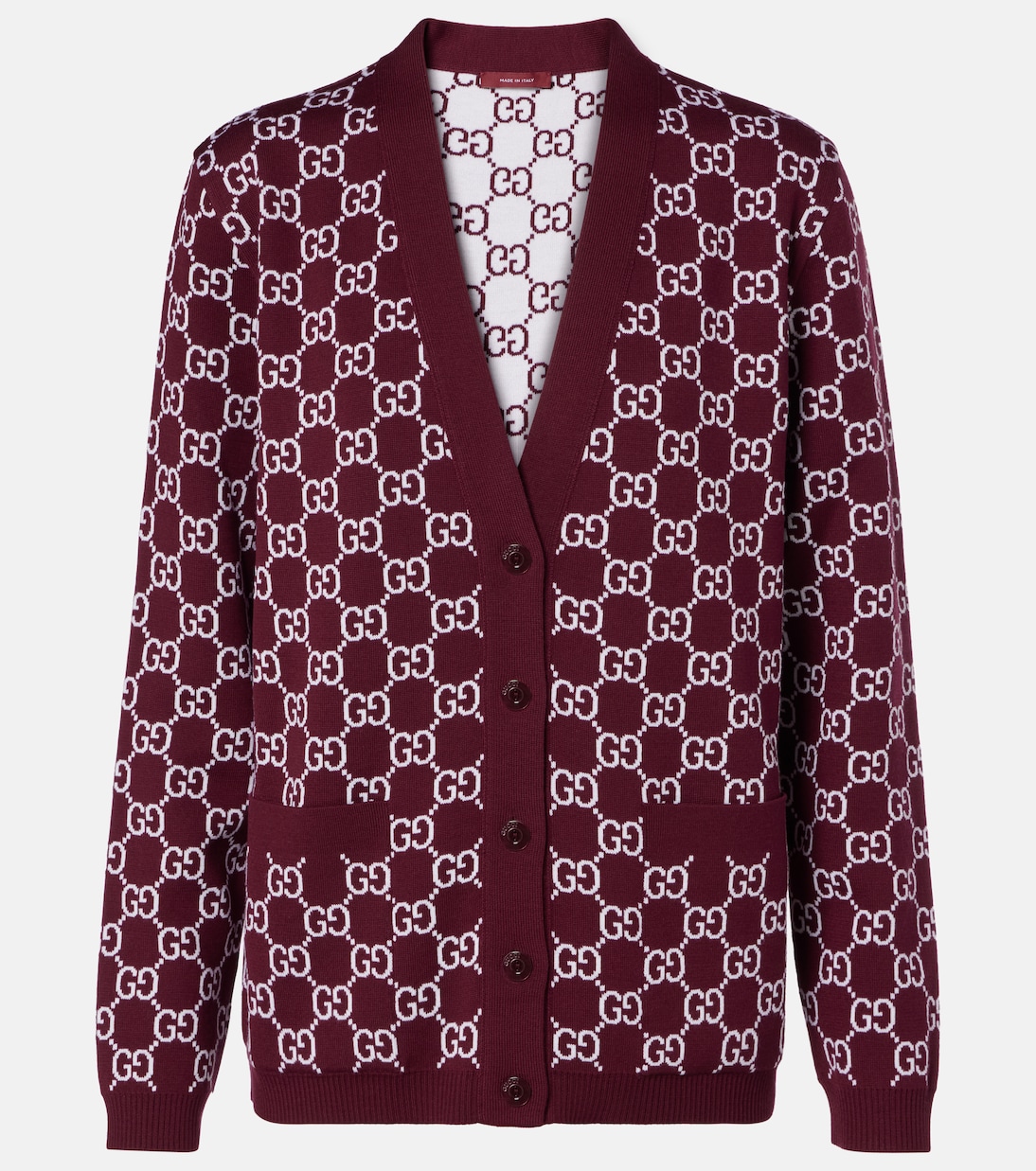 Wendbarer Cardigan GG aus Jacquard | Gucci