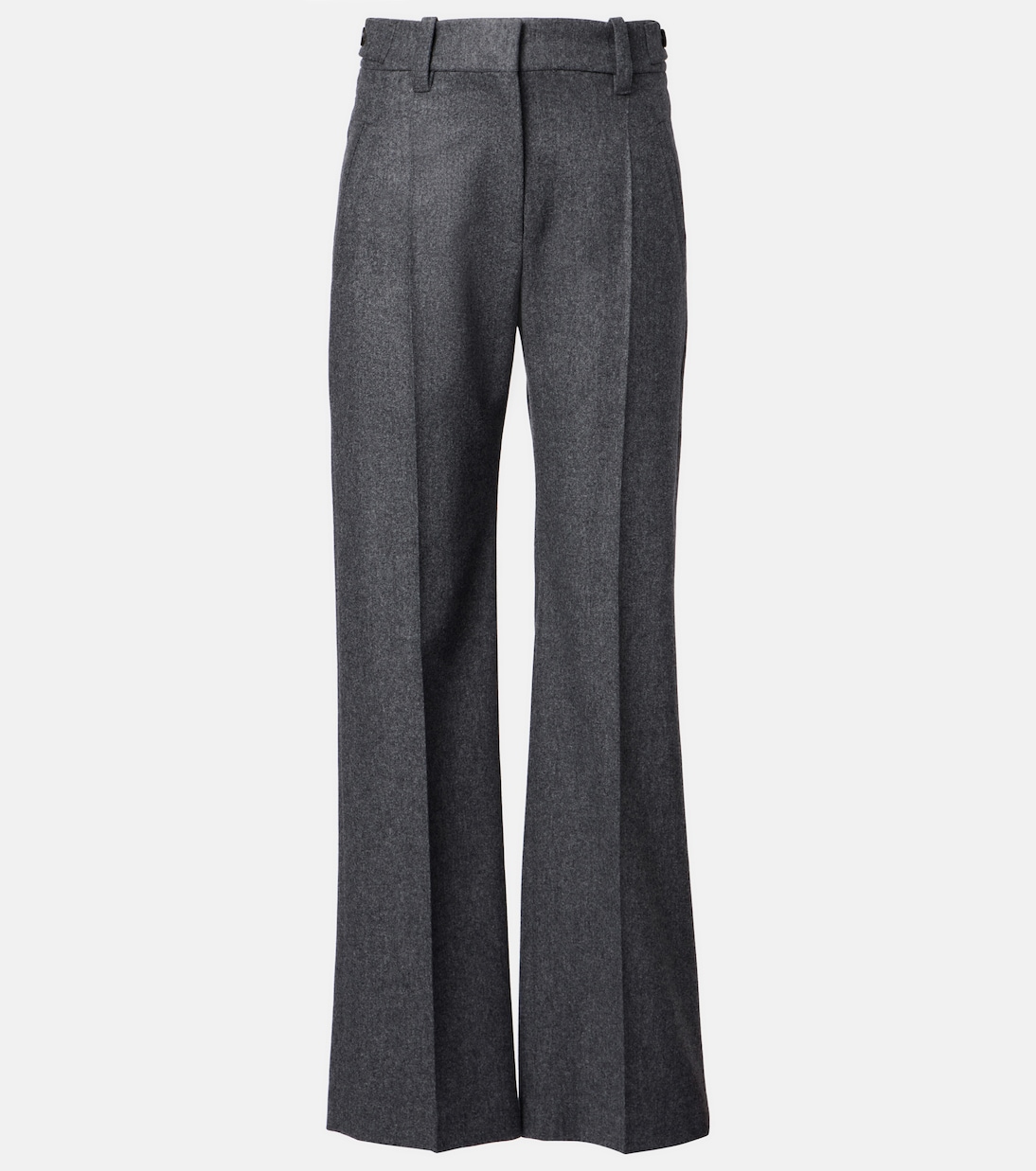Pleated virgin wool straight pants | Brunello Cucinelli