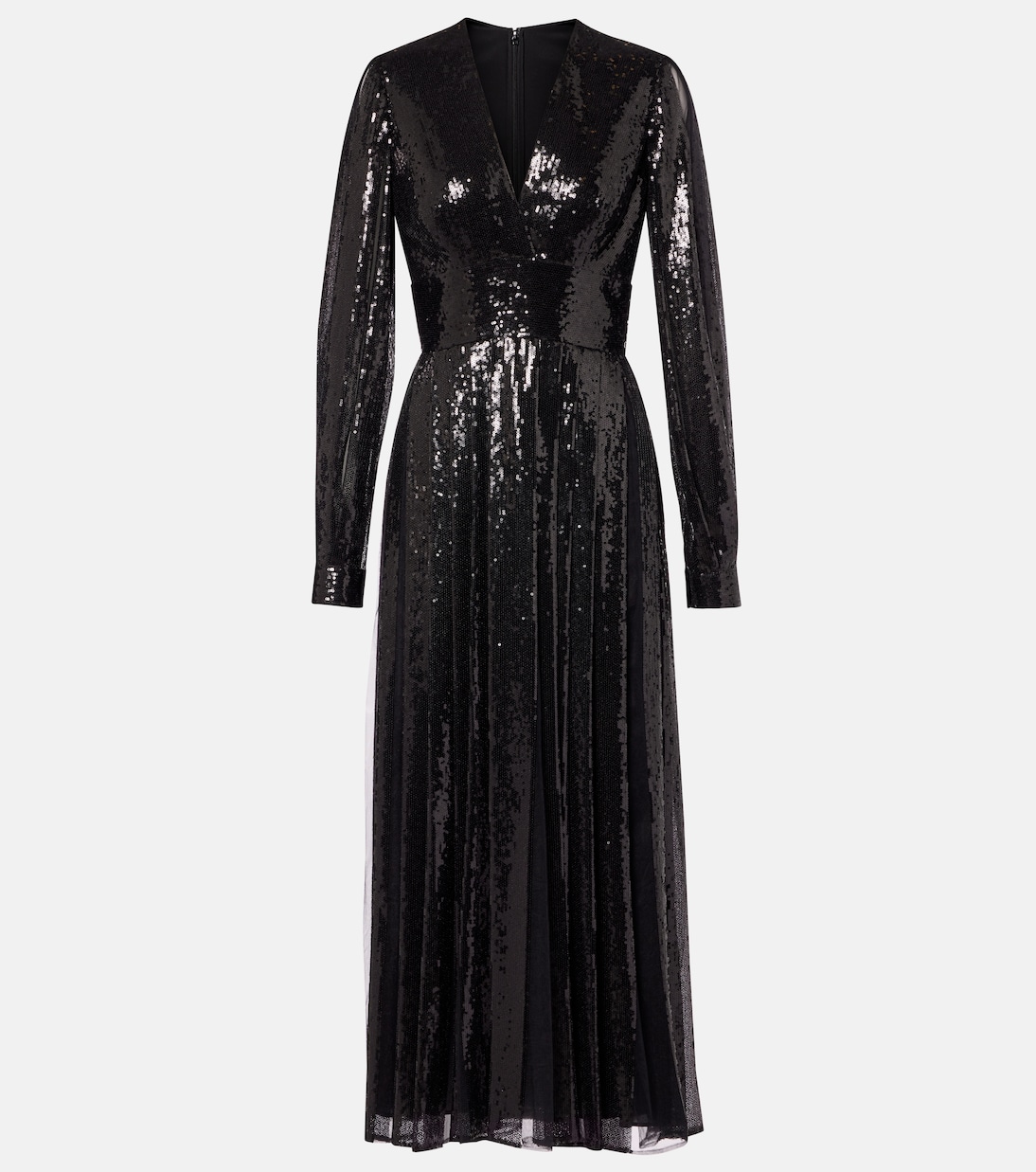 Robe longue en tulle à sequins | Elie Saab