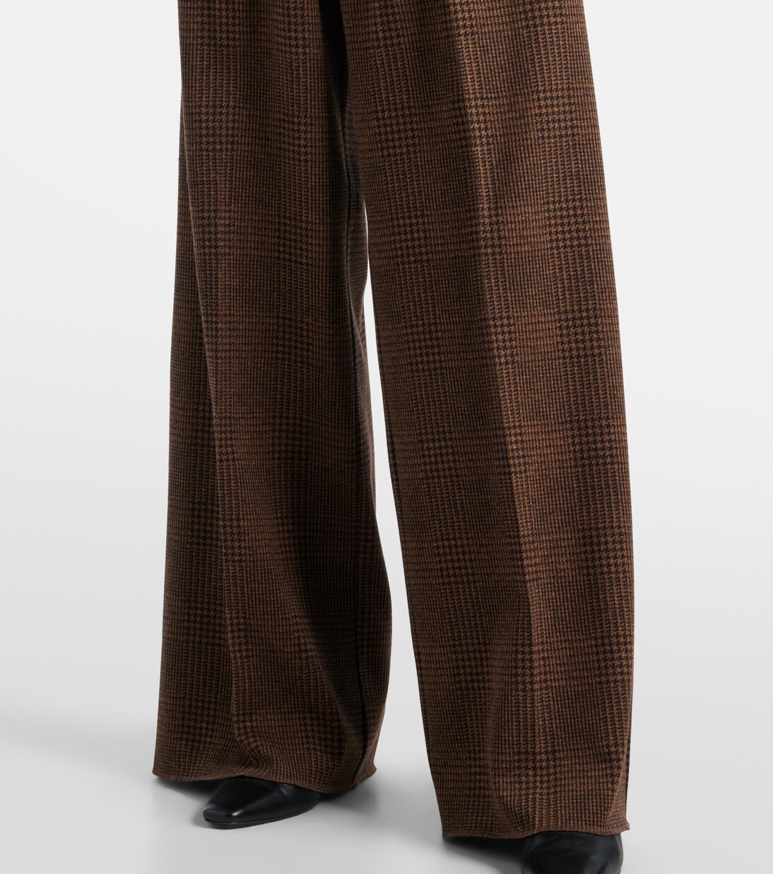 Ponza cotton and wool-blend wide-leg pants | Max Mara