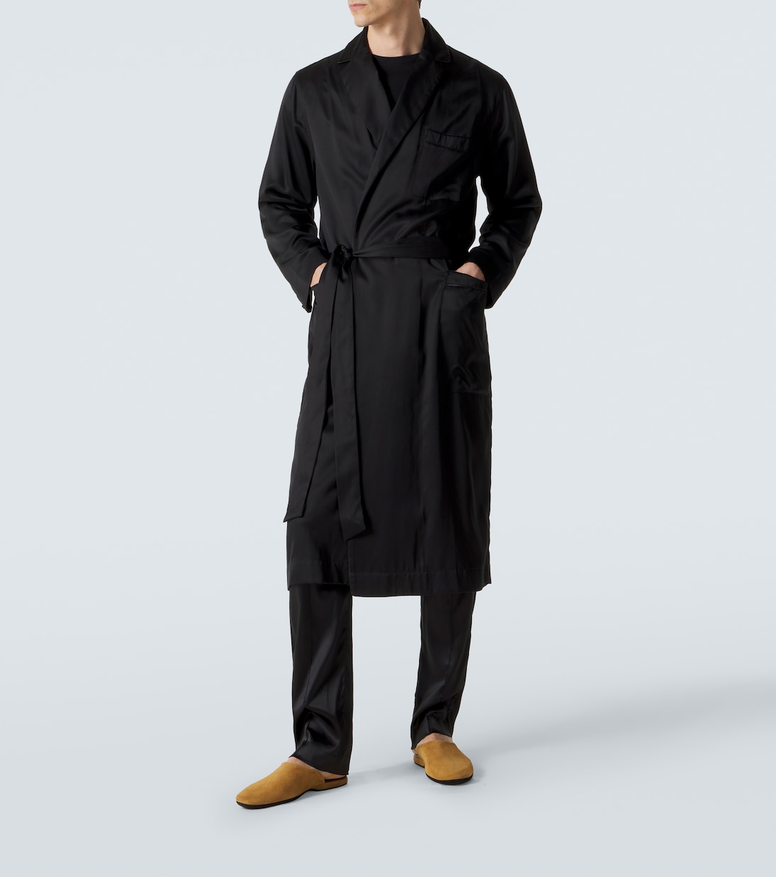 Leather-lined suede slippers | Charvet