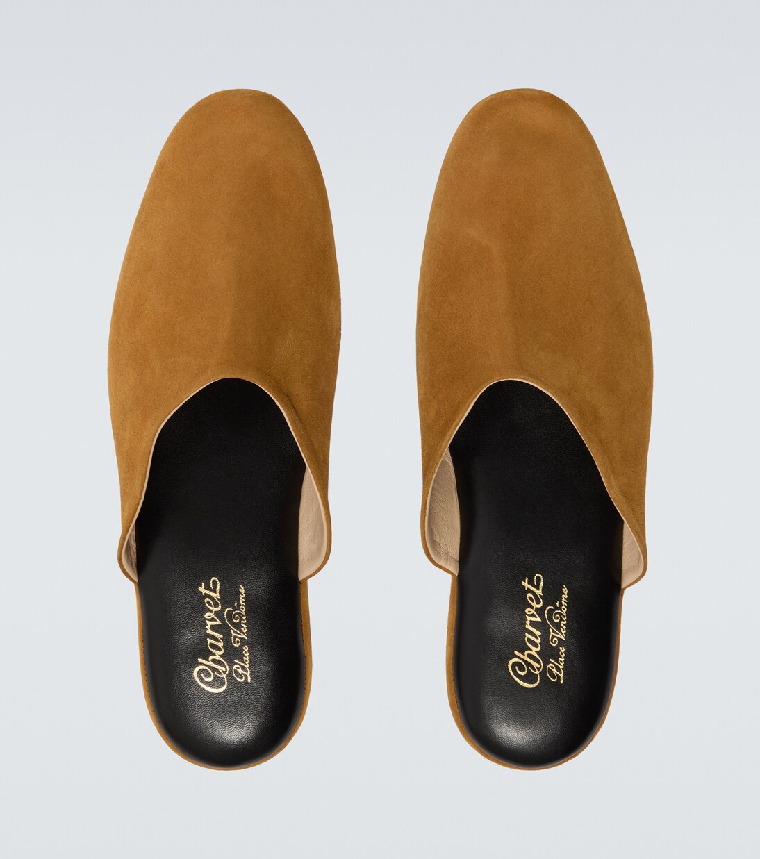 Leather-lined suede slippers | Charvet