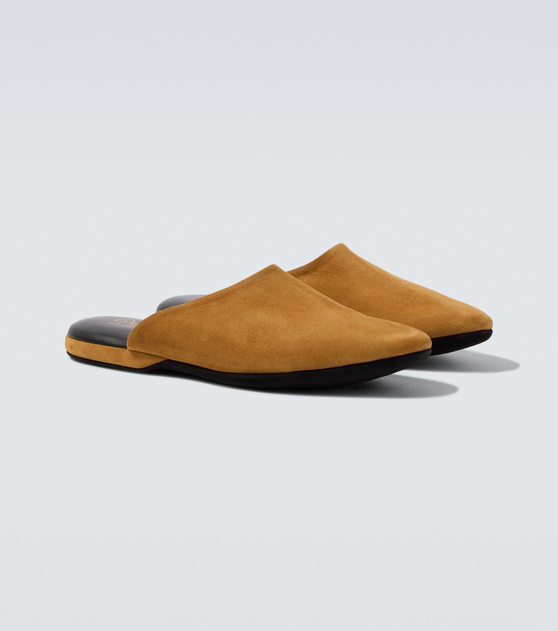 Leather-lined suede slippers | Charvet