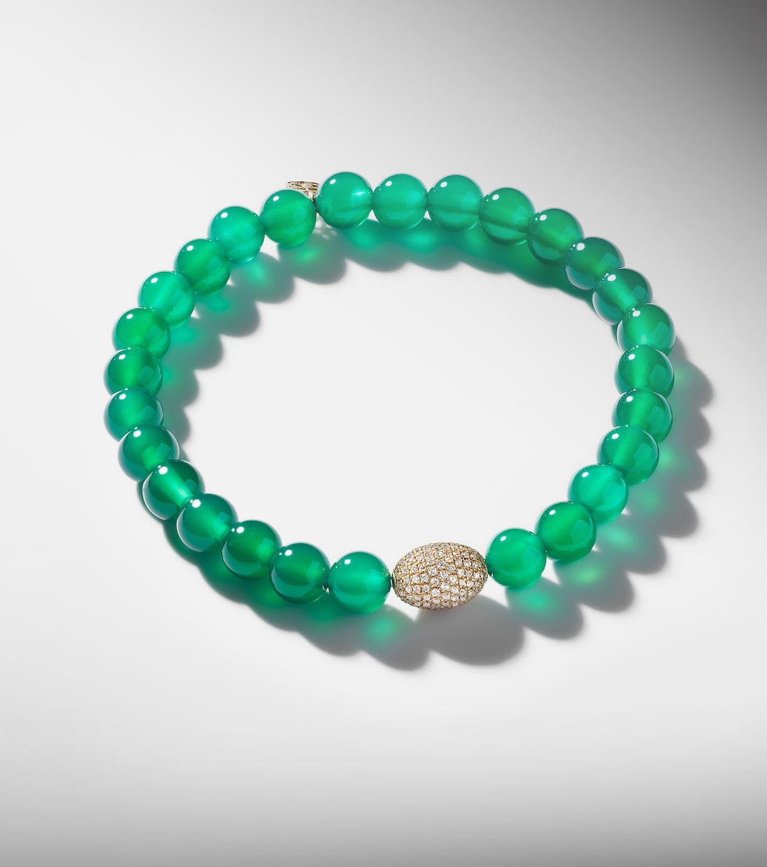 14kt gold bracelet with onyx and diamonds | Sydney Evan