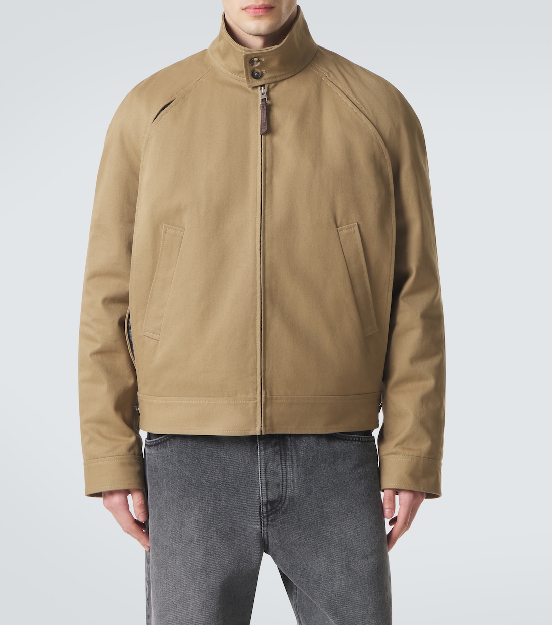 Layered cotton gabardine jacket | Loewe