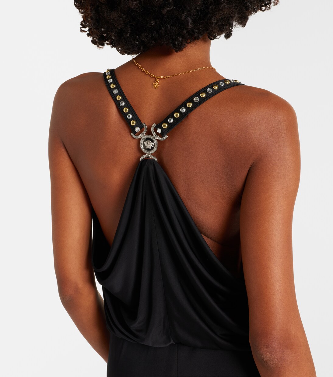 Verzierte Robe aus Jersey | Versace