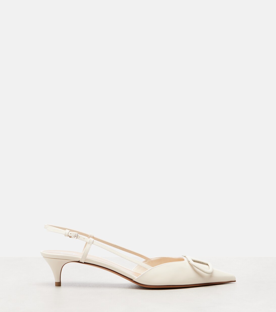 VLogo 40 patent leather slingback pumps | Valentino Garavani