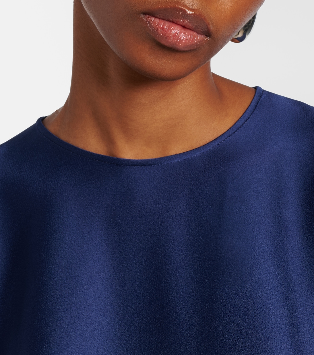 Faux pearl-embellished satin top | Stella McCartney