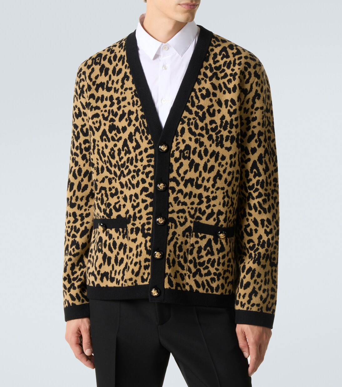 Cardigan aus Schurwoll-Jacquard | Valentino