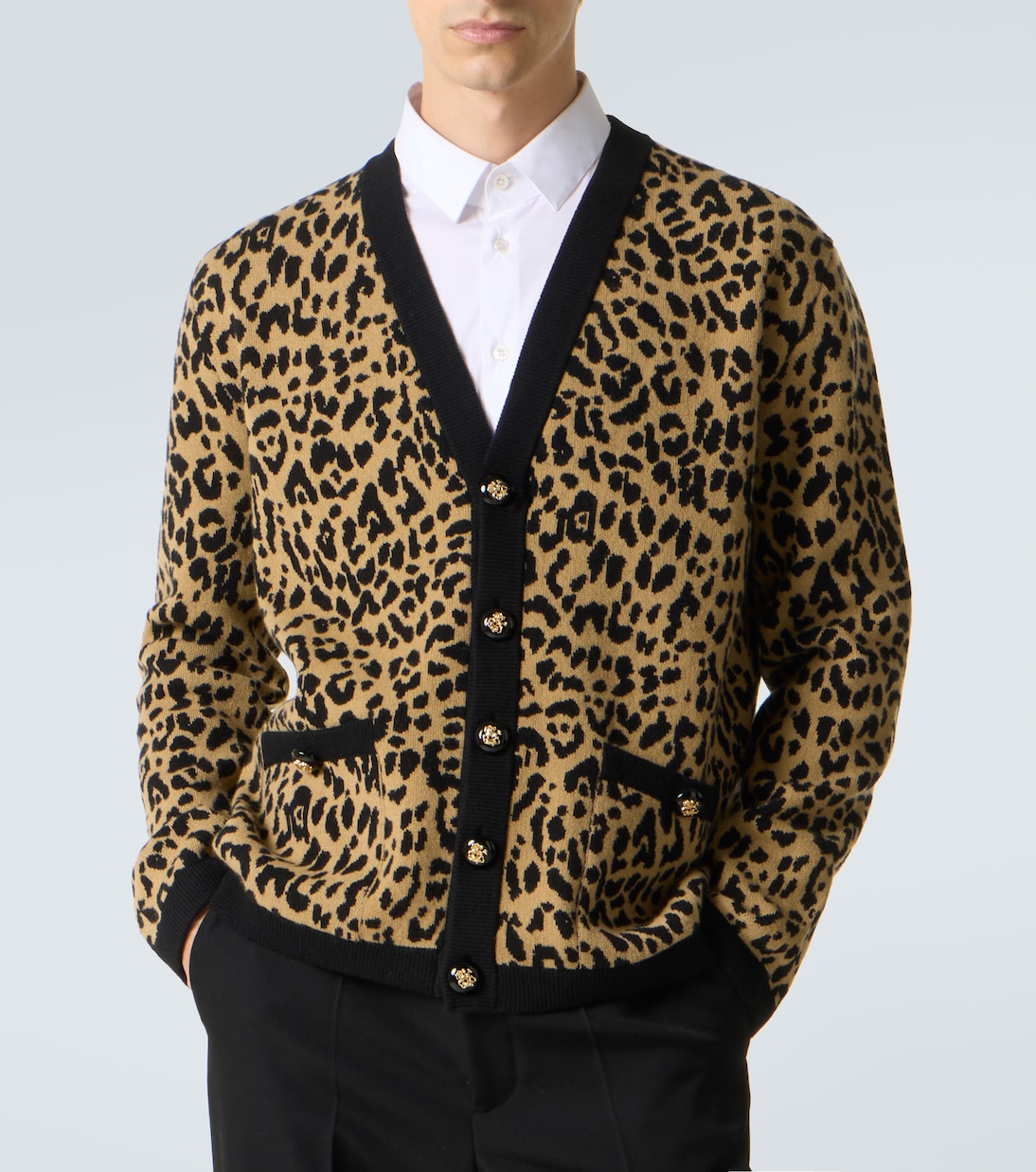 Cardigan aus Schurwoll-Jacquard | Valentino