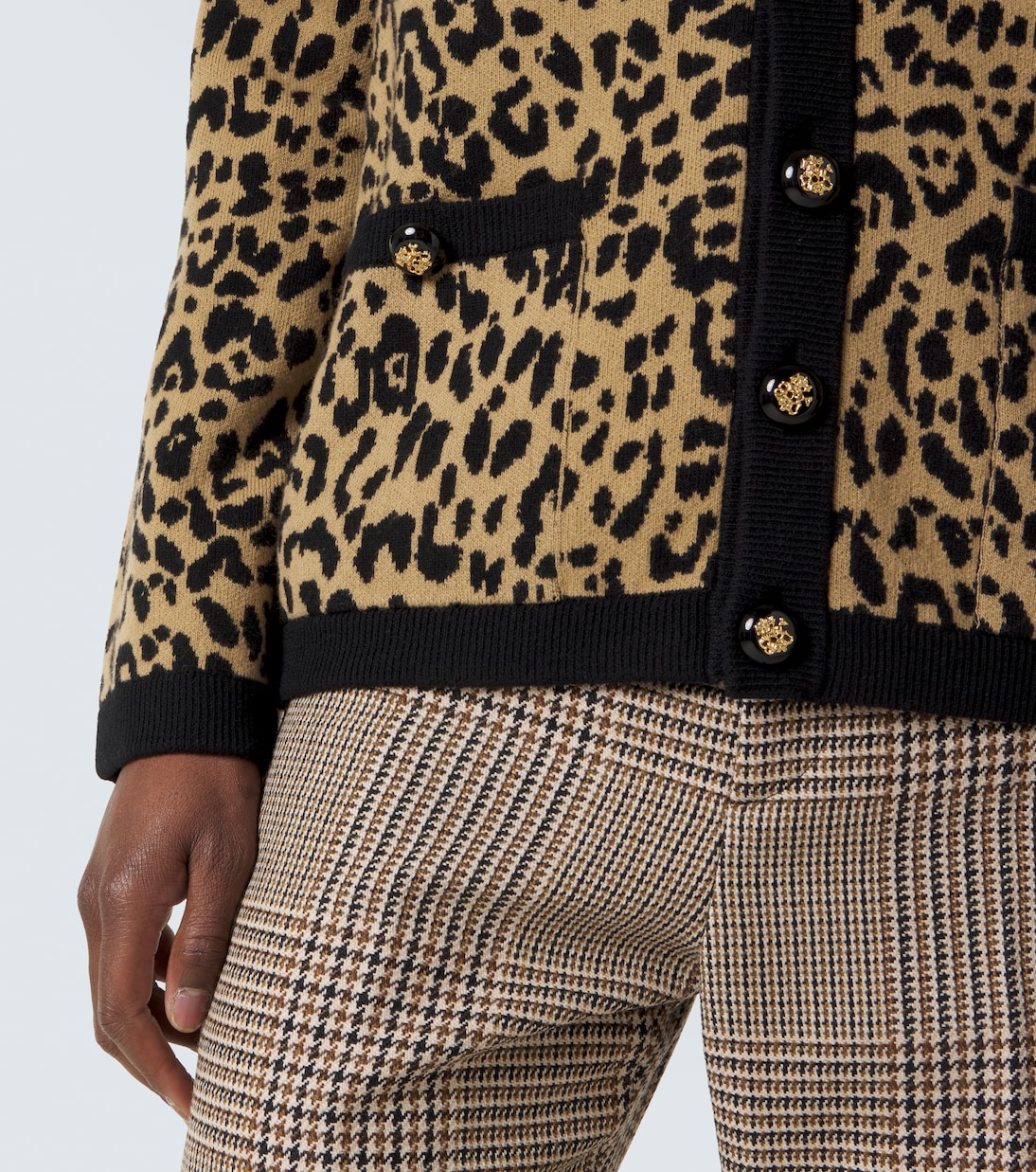 Jacquard virgin wool cardigan | Valentino