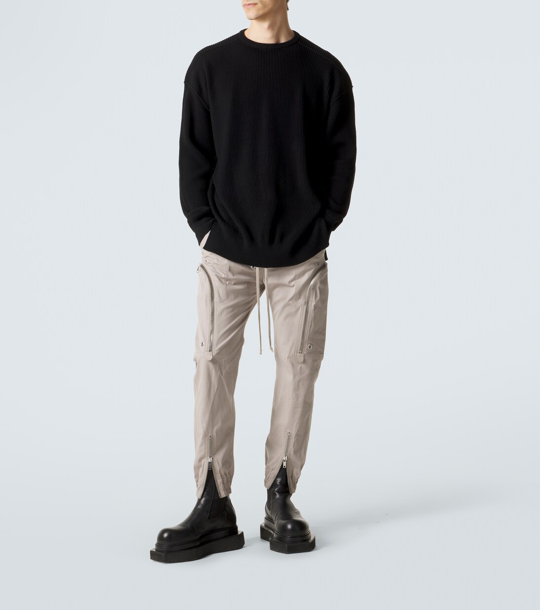 Jumbo LS virgin wool sweater | Rick Owens