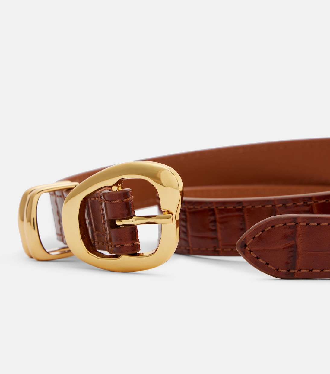 Tugela croc-effect leather belt | Amanu