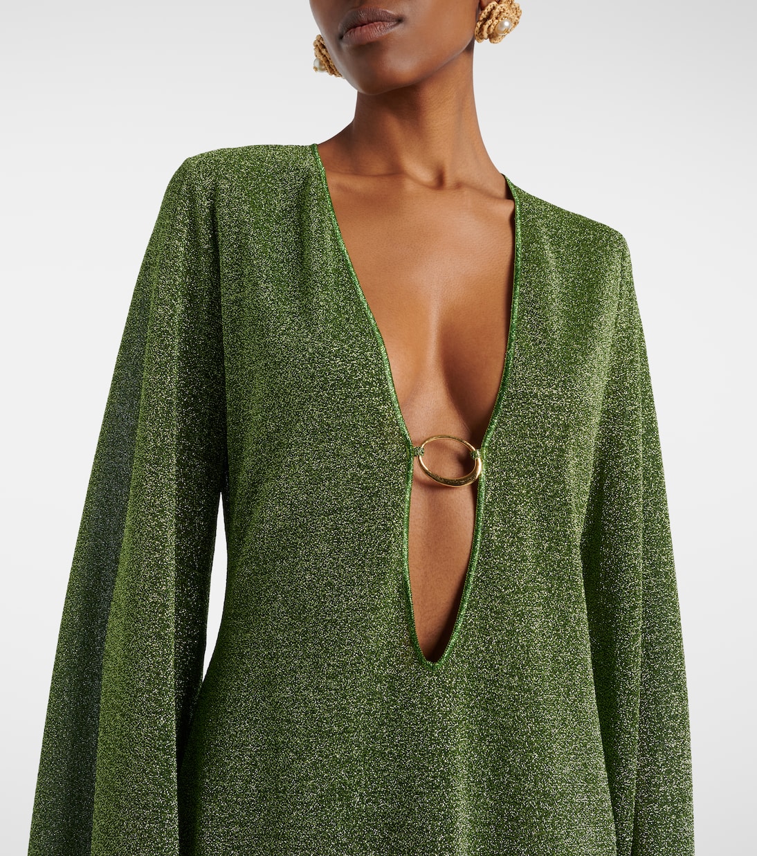 Cafetan Lumiere Stones en lamé à paillettes | Oséree